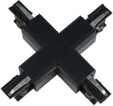 Соединитель для шинопроводов UBX-A41 BLACK 1 POLYBAG Х-образный черн. полиэтил. пакет Uniel 09748