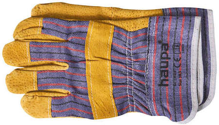 Haupa Перчатки рабочие с кожаными вставками размер 105d (пара) HAUPA 120310