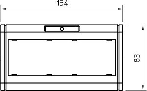 OBO Bettermann Рамка 3-м с полем для маркировки 170х86мм ADR-45 3 RW бел. OBO 6258046