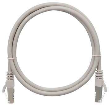 Патч-корд S/FTP 4 пары кат.6 (класс E) 250МГц 2хRJ45/8P8C BC (чистая медь) 26AWG (7х0.165мм) LSZH нг(А)-HFLTx сер. 2м NIKOMAX NMC-PC4SE55B-020-C-GY