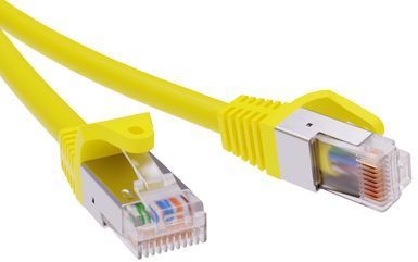 ДКС RN6FU4570YL Патч-корд экранированный CAT6 F/UTP 4х2, LSZH, желтый, 7.0м