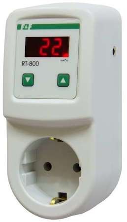 Евроавтоматика F&F Регулятор температуры RT-800 (от -20 до +130град.C; цифровая индикация; тип корпуса вилка-розетка) F&F EA07.001.017