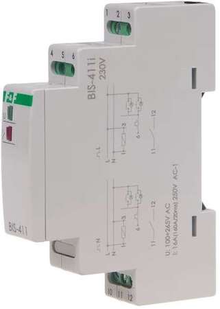 Евроавтоматика F&F Реле импульсное BIS-411i (установка на DIN-рейку; для нагрузки с больш. пусков. током (160А/20мс)) F&F EA01.005.017