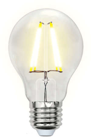 Фото LED-A60-8W/WW/E27/CL GLA01TR Лампа светодиодная. Форма ''A'', прозрачная. Серия Air. Теплый белый свет (3000K). Картон. ТМ Uniel
