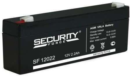 Аккумулятор 12В 2.2А.ч Security Force SF 12022