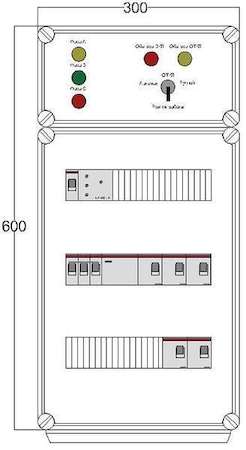 Щит управления электрообогревом HR 5х2800 D316 (с терморег. и датч. темп.) ПСО DEVIbox DBR089
