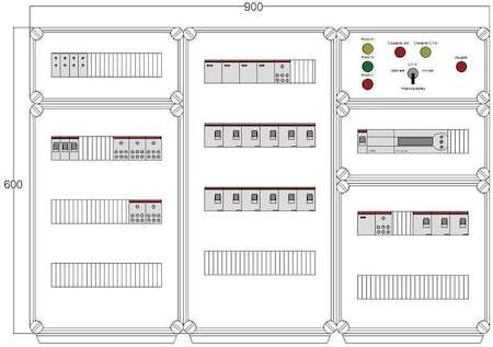 Щит управления электрообогревом HS 15х1700 D850 (с терморег.) ПСО DEVIbox DBS009