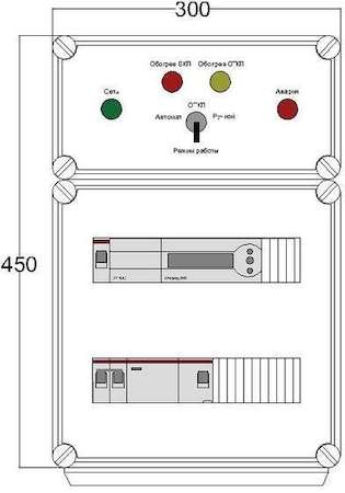 Щит управления электрообогревом HS 1х4400 D850 (с терморег.) ПСО DEVIbox DBS025