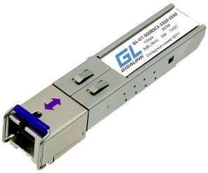 Модуль SFP WDM 1.25Гбит/с одно волокно SM SC Tx:1310/Rx:1550 нм DDM 8 дБ (до 3км) GIGALINK GL-OT-SG08SC1-1310-1550-D