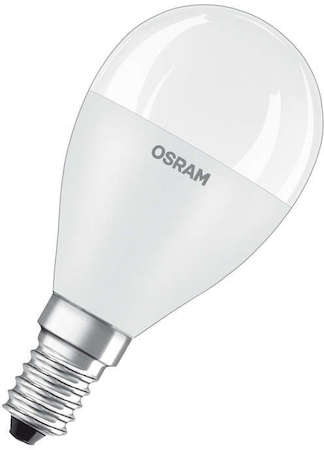 Osram Лампа светодиодная LED STAR CLASSIC P 75 8W/830 8Вт шар 3000К тепл. бел. E14 806лм 220-240В матов. пласт. OSRAM 4058075210806
