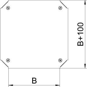 OBO Bettermann Крышка крестообразной секции 100 DFKM 100 V4A OBO 7139040