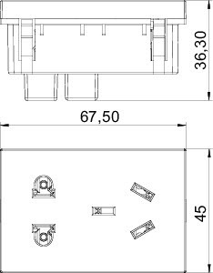 OBO Bettermann Розетка 1-м STD-CN0M RW1.5 0град. бел. OBO 6120744