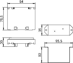 OBO Bettermann Суппорт для монтажа модульных устройств в блок VHF-AE4TE OBO 6109850