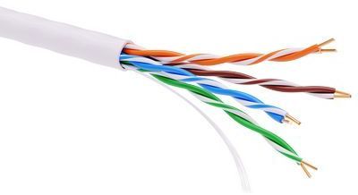 ДКС RN5EUUPV3WH Информационный кабель неэкранированный U/UTP 4х2 CAT5E, PVC, белый