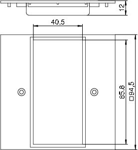 OBO Bettermann Накладка блока питания VH для монтажа устройств 95х95мм VH-P5 RW OBO 6109835