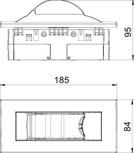 OBO Bettermann Корпус для установки модульных устройств 84х185х95мм IKR-6 RW бел. OBO 6119319