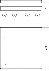 OBO Bettermann Лючок UDHOME9 2V MT V OBO 7427308