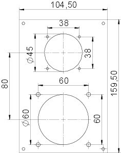 OBO Bettermann Накладка блока питания VH для монтажа устройств 166х105мм VHF-P13 OBO 6109858