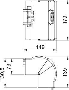 OBO Bettermann Угол внешний кабель-канала Rapid 80 70х170мм ABS-пласт. GK-AH70170RW бел. OBO 6274610