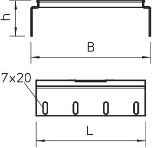 OBO Bettermann Комплект продольных соед. 110х150RVS 110 15 DD OBO 6068790