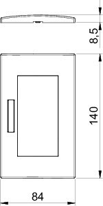 OBO Bettermann Рамка 2-м Modul45 84х140мм горизонт. с полем для маркировки AR45-BF2 RW бел. OBO 6119352