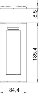 OBO Bettermann Рамка 3-м Modul45 84х185мм верт. с полем для маркировки AR45-BSF3 RW бел. OBO 6119387