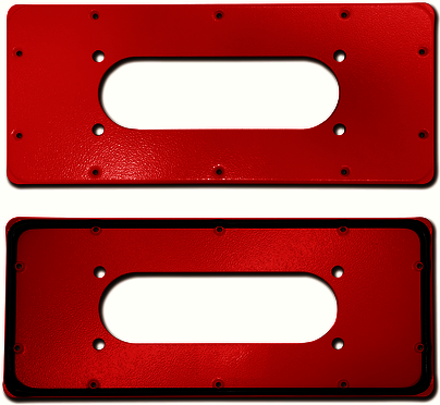 ДКС R5FPST01-RAL3000 Фланец красный для ST с перф. Тип 3