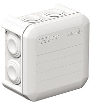 OBO Bettermann Коробка распределительная 7х25 90х90х52мм IP55 T 40 RW белоснеж. OBO 2007517