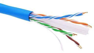 ДКС RN6AUUPV5BL Информационный кабель неэкранированный  U/UTP 4х2 CAT6A, PVC, синий