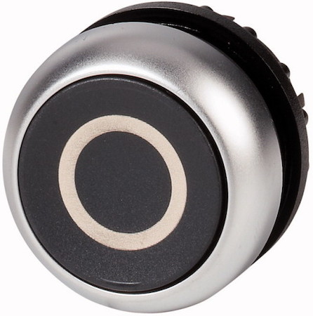 Головка кнопки M22-D-S-X0 без фикс. черн. с обозначение O EATON 216609