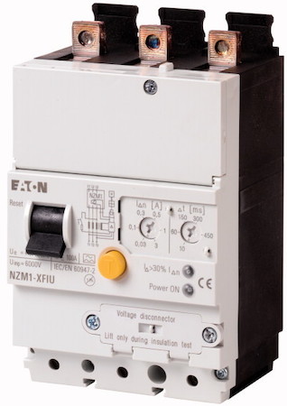 Блок защиты от токов утечки 3п 0:03-3А установка снизу выключателя NZM1-XFIU EATON 104611
