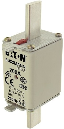 Предохранитель NH 200А 500В GL/GG 1 двойная индикация EATON 200NHG1B