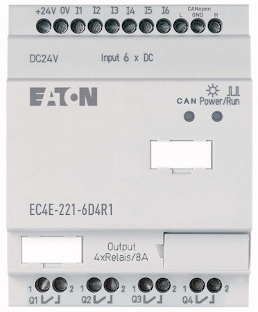 Модуль расширения ввода/вывода CANopen 24В DC 6DI 4DO (R) EC4E-221-6D4R1 EATON 114296