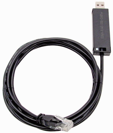 Кабель для программирования XC100/200 EC4 EU5C EU4A-RJ45-USB-CAB1 (дл.2м) EATON 115735