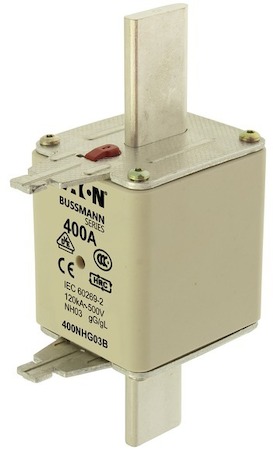 Предохранитель NH 250А 500В GL/GG 03 двойная индикация EATON 250NHG03B