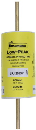 Предохранитель LOW PEAK 600В АС/300В DC TIME DELAY J EATON LPJ-200SP