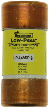 Предохранитель LOW PEAK 600В АС/300В DC TIME DELAY J EATON LPJ-45SP