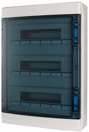 Шкаф навесной 3 ряда 54-мод. УФ-стойкий поликарбонат индустриальная серия; N/PE клеммы в комплекте IKA-3/54-ST-UV IP65 EATON 174195
