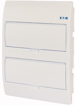 Щит компактный встроенного исполнения 2 ряда 24-мод. BC-U-2/24-TW-ECO бел. дверь пластик EATON 281710
