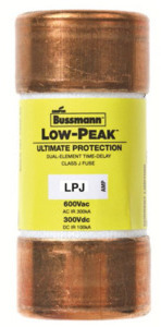 Предохранитель LOW PEAK 600В АС/300В DC TIME DELAY J EATON LPJ-17-1-2SP