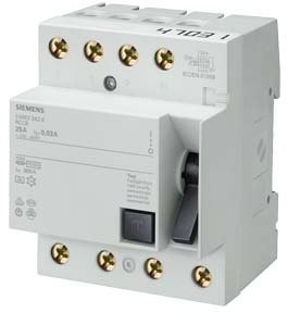 Выключатель дифференциального тока (УЗО) 4п 40А 100мА тип AC 5SM3 Siemens 5SM34446