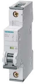 Выключатель автоматический модульный 1п C 8А 6кА Siemens 5SY61087