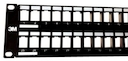 Коммутационная панель 48 портов RJ-45 Volition®,2U, универсальная черная(пустая)