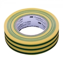 Temflex 1300, желто-зеленая, универсальная изоляционная лента, 19мм х 20м х 0,13мм