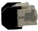 Розеточный модуль RJ45 кат.5е, экранированный, монтаж без инструментаTIA 568A/B, белый FTP