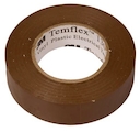 Temflex 1300, коричневая, универсальная изоляционная лента, 19мм х 20м х 0,13мм