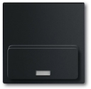 Накладка (центральная плата) для механизма док-станции Busch-iDock 8218 U, серия solo/future, цвет чёрный бархат