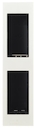 Цоколь для установки в мебель/перегородки на 2 х 1 модулю, вертикальный, серия Zenit, цвет альпийский белый