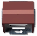 Плата центральная (корпус) с суппортом для коммуникационных разъёмов и цоколей DCS от 1850 EB до 1876 EB, серия solo/future, цвет toscana/красный