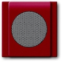 Плата центральная (накладка) для громкоговорителя 8223 U, серия impuls, цвет бордо/ежевика